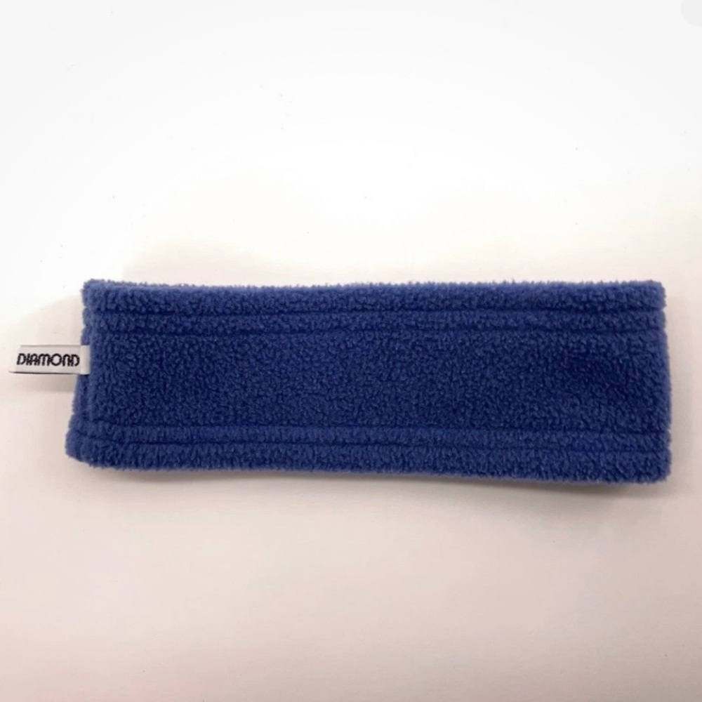 Periwinkle Blue Retro Black Diamond Ski Headband | OS